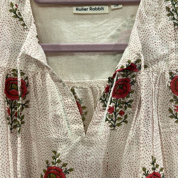 Roller Rabbit Floral Cover Up Tunic - Picture 4 of 9